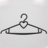Вешалка-плечики пластиковые для одежды (артикул: В-105)