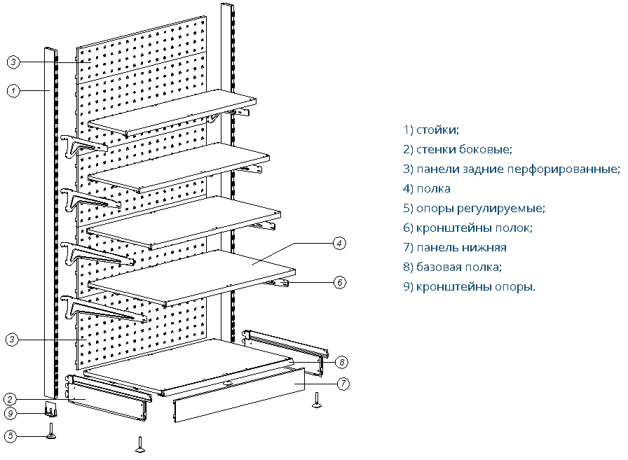 Чертежи полок для газели