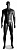 Манекен мужской глянцевый черный (BMN6)